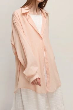 STORETS CLOTHING Claire Sheer Long Shirt