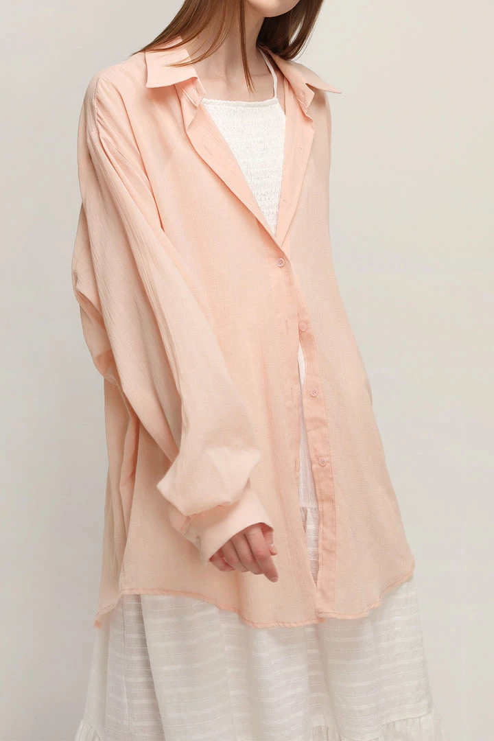 STORETS CLOTHING Claire Sheer Long Shirt