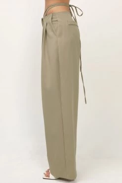 STORETS Talia Wide Leg Pintuck Pants