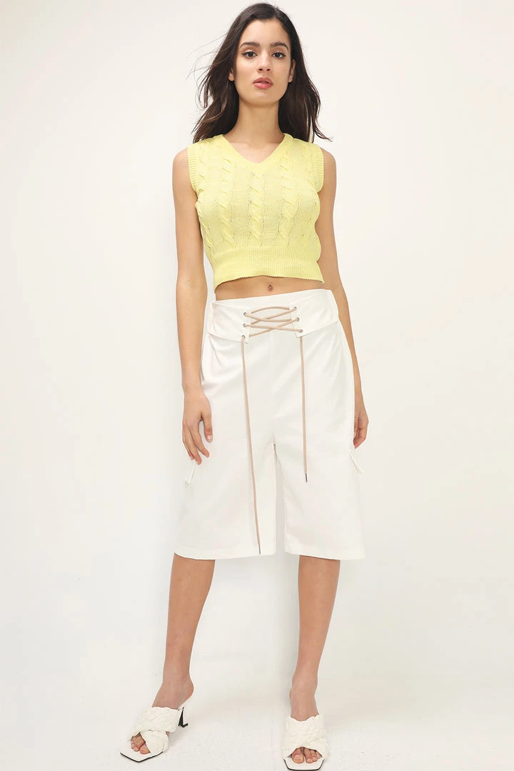 STORETS CLOTHING Sabrina Eyelet Cargo Shorts