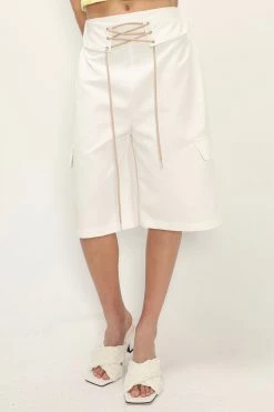 STORETS CLOTHING Sabrina Eyelet Cargo Shorts