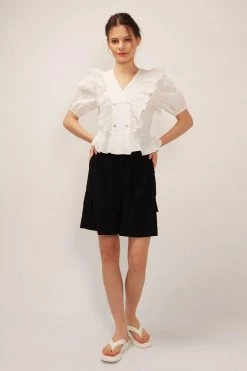 STORETS SALE Olivia Ruffle Peplum Blouse CLOTHING