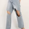 STORETS CLOTHING Blakely Slash Cutout Jeans