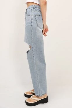 STORETS CLOTHING Blakely Slash Cutout Jeans
