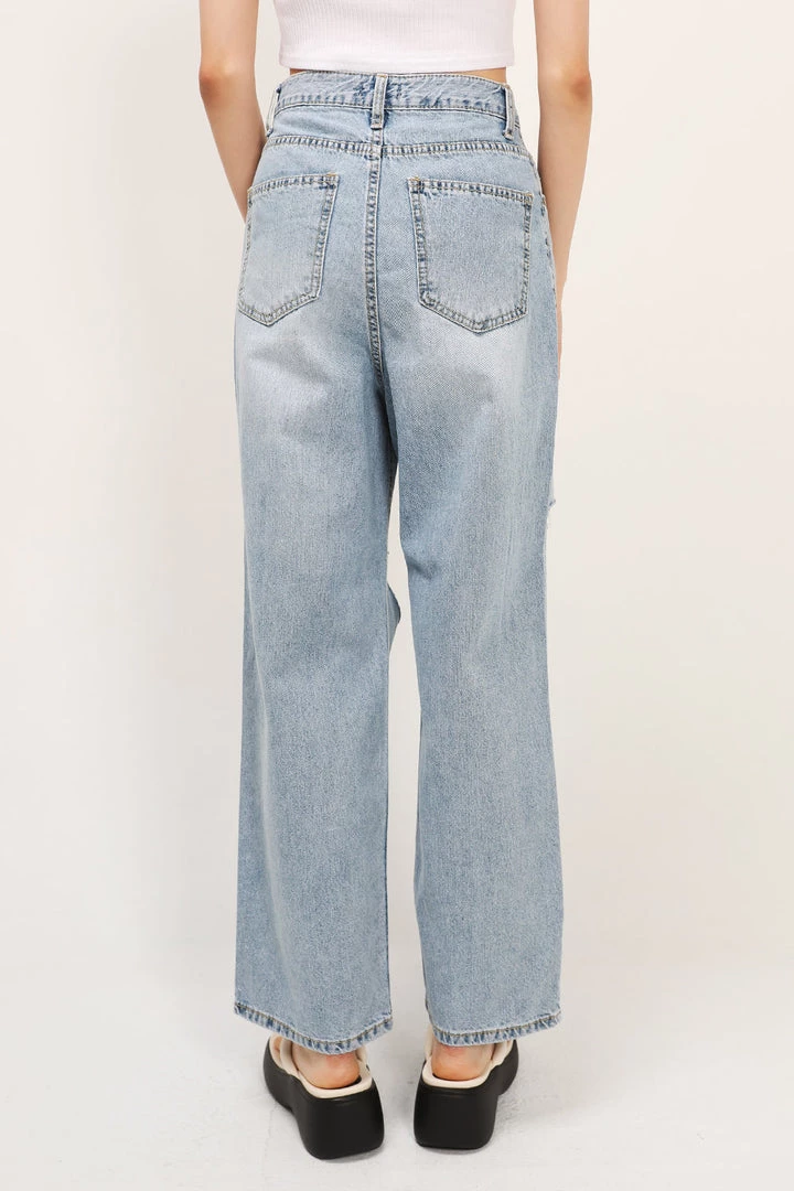 STORETS CLOTHING Blakely Slash Cutout Jeans
