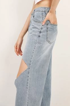 STORETS CLOTHING Blakely Slash Cutout Jeans