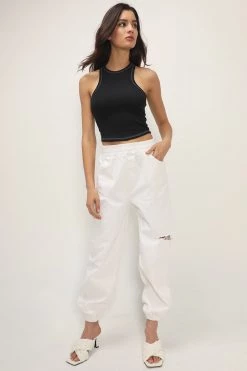 STORETS Britney Slash Cutout Joggers CLOTHING