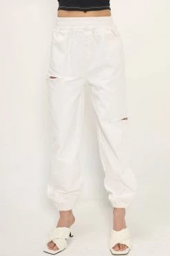 STORETS Britney Slash Cutout Joggers CLOTHING