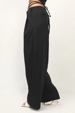 STORETS Talia Wide Leg Pintuck Pants CLOTHING