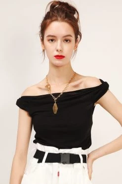 STORETS SALE Lydia Twist Shoulder Top