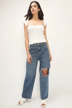 STORETS Jemma Ripped Cutout Jeans