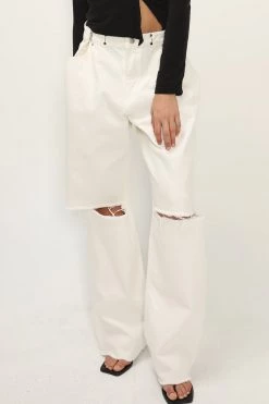 STORETS Vera Slash Cutout Jeans CLOTHING