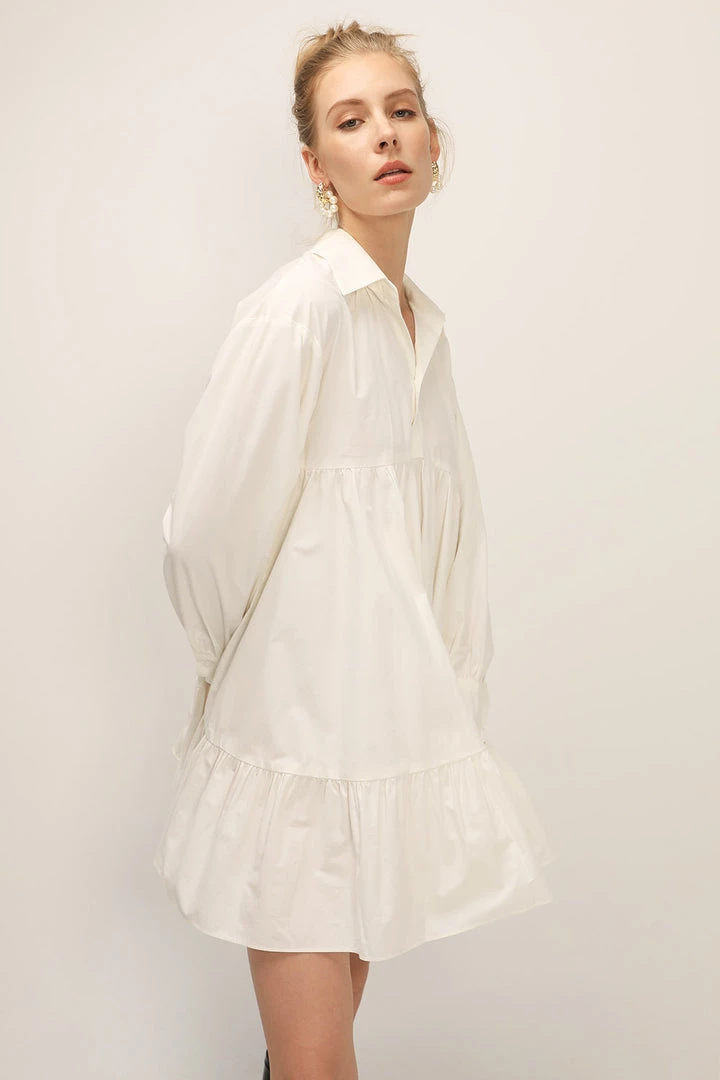 STORETS SALE Diana Tiered Shirt Dress CLOTHING