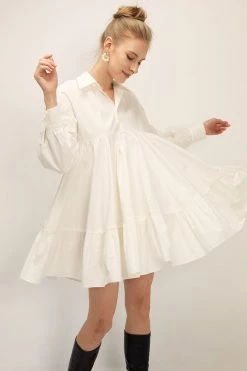 STORETS SALE Diana Tiered Shirt Dress CLOTHING