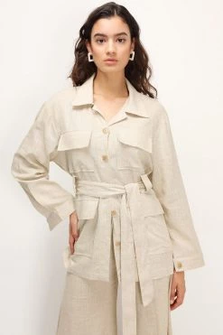 STORETS Dani Linen Safari Jacket
