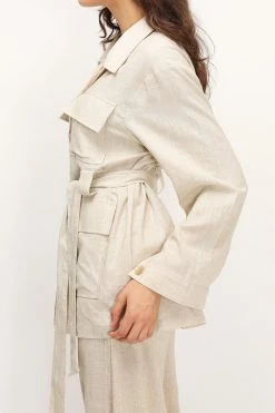STORETS Dani Linen Safari Jacket