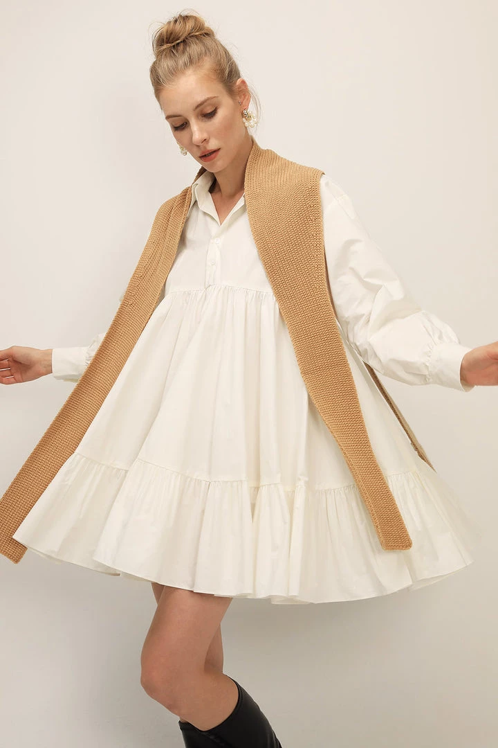 STORETS SALE Diana Tiered Shirt Dress CLOTHING