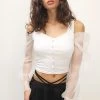 STORETS Keira Organza Sleeve Top
