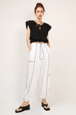 STORETS Daniela Padded Shoulder Muscle Top