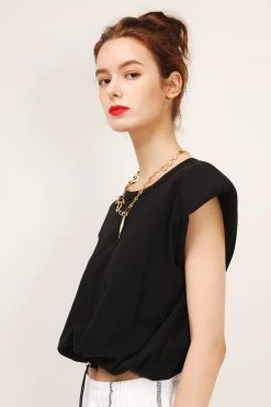 STORETS Daniela Padded Shoulder Muscle Top