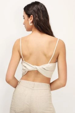 STORETS Blaire Linen Wrap Bustier CLOTHING