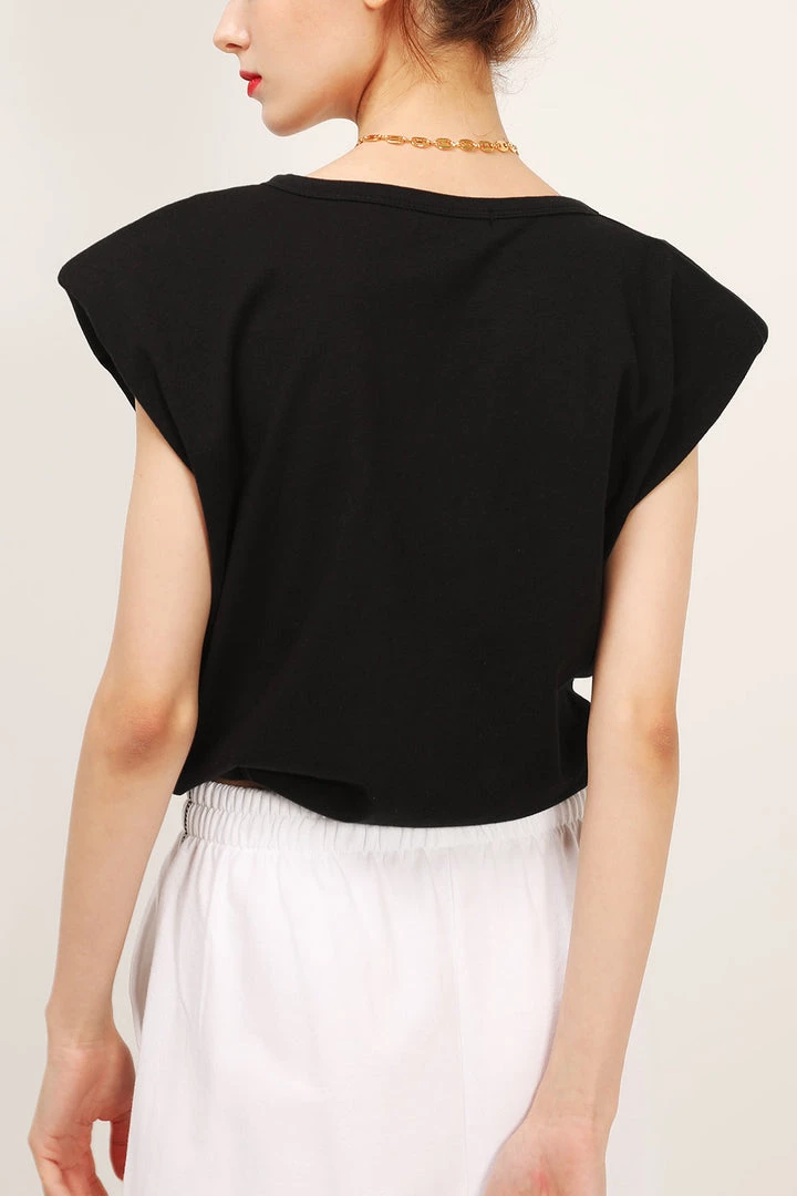 STORETS Daniela Padded Shoulder Muscle Top