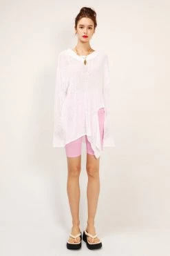 STORETS CLOTHING Charlie Asymmetric Neck Cutout Sweater