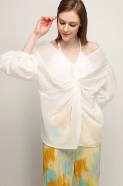 STORETS CLOTHING Everly Twist Sheer Blouse