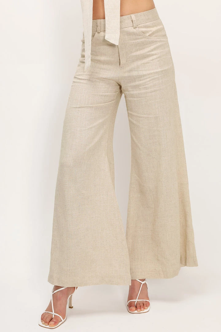 STORETS CLOTHING Dani Linen Flared Pants