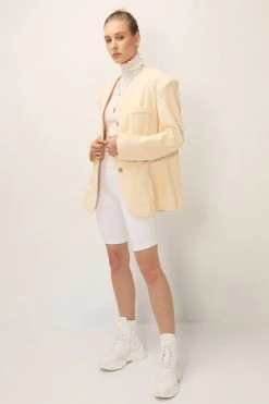 STORETS SALE CLOTHING Emma Oversized Collarless Blazer