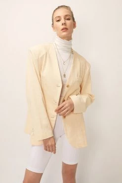 STORETS SALE CLOTHING Emma Oversized Collarless Blazer