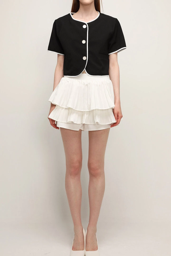 STORETS Influencer Clara Pleated Ruffle Skort Skirts