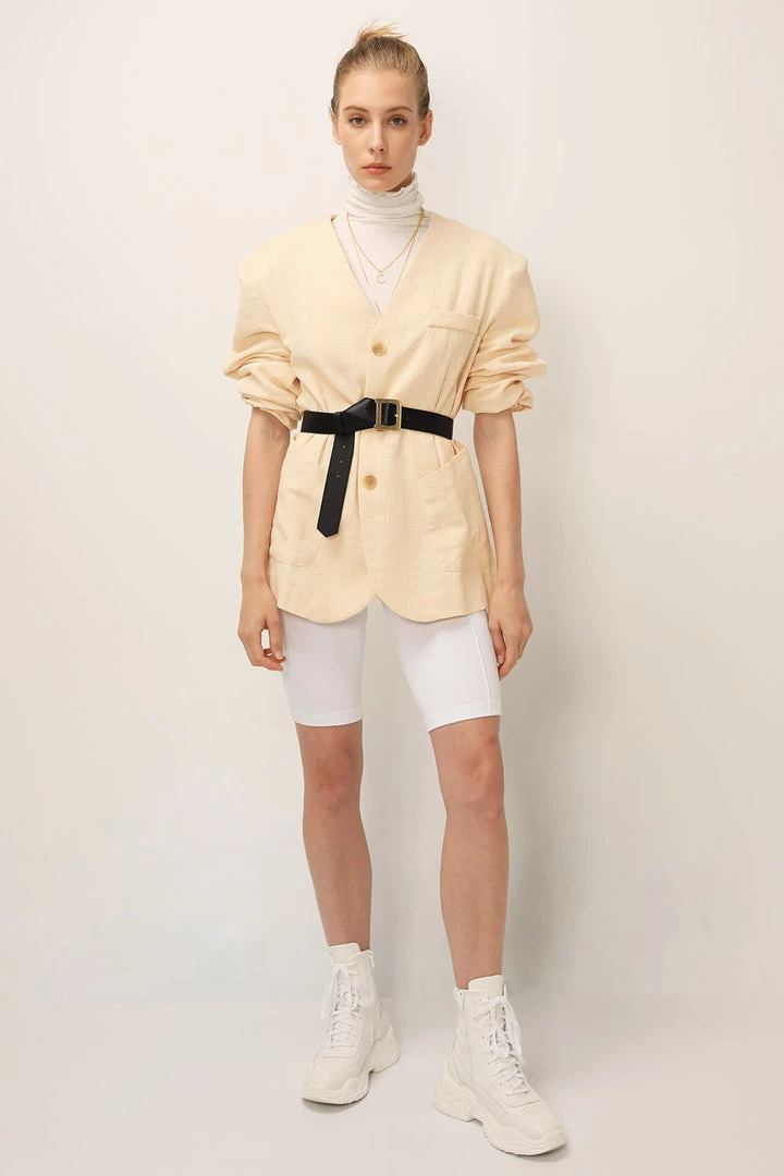 STORETS SALE CLOTHING Emma Oversized Collarless Blazer