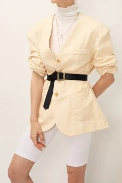 STORETS SALE CLOTHING Emma Oversized Collarless Blazer