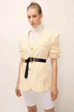 STORETS SALE CLOTHING Emma Oversized Collarless Blazer