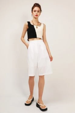 STORETS SALE Emery Color Block Crop Top CLOTHING