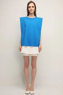 STORETS Rylan Padded Shoulder T-shirt CLOTHING