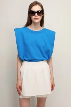 STORETS Rylan Padded Shoulder T-shirt CLOTHING