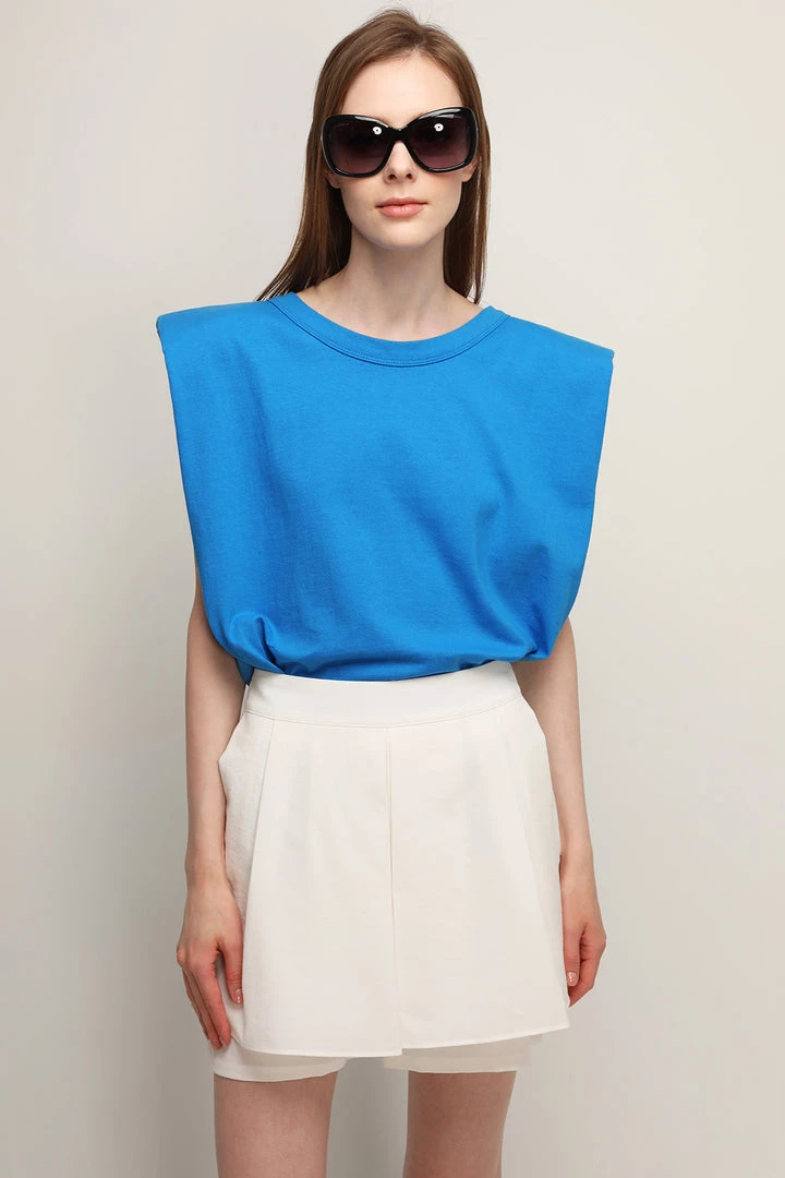 STORETS Rylan Padded Shoulder T-shirt CLOTHING