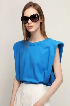 STORETS Rylan Padded Shoulder T-shirt CLOTHING