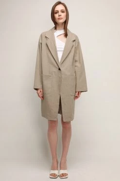 STORETS Eleanor Linen Long Blazer