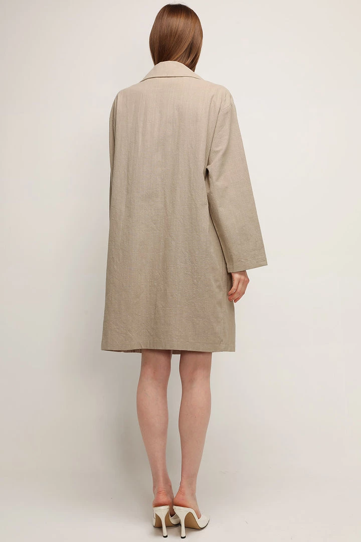 STORETS Eleanor Linen Long Blazer