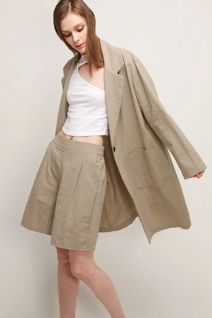 STORETS Eleanor Linen Bermuda Pants