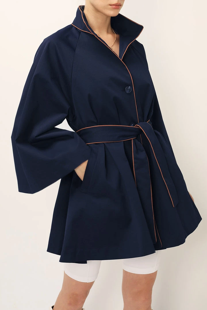 STORETS SALE CLOTHING Ophelia Contrast Trim Jacket W/Belt