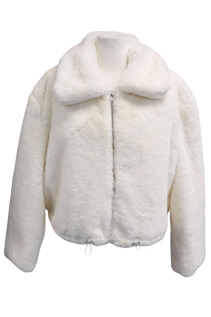 STORETS Leah Fluffy Cropped Jacket CLOTHING
