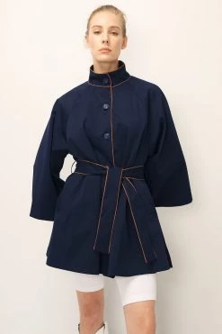 STORETS SALE CLOTHING Ophelia Contrast Trim Jacket W/Belt