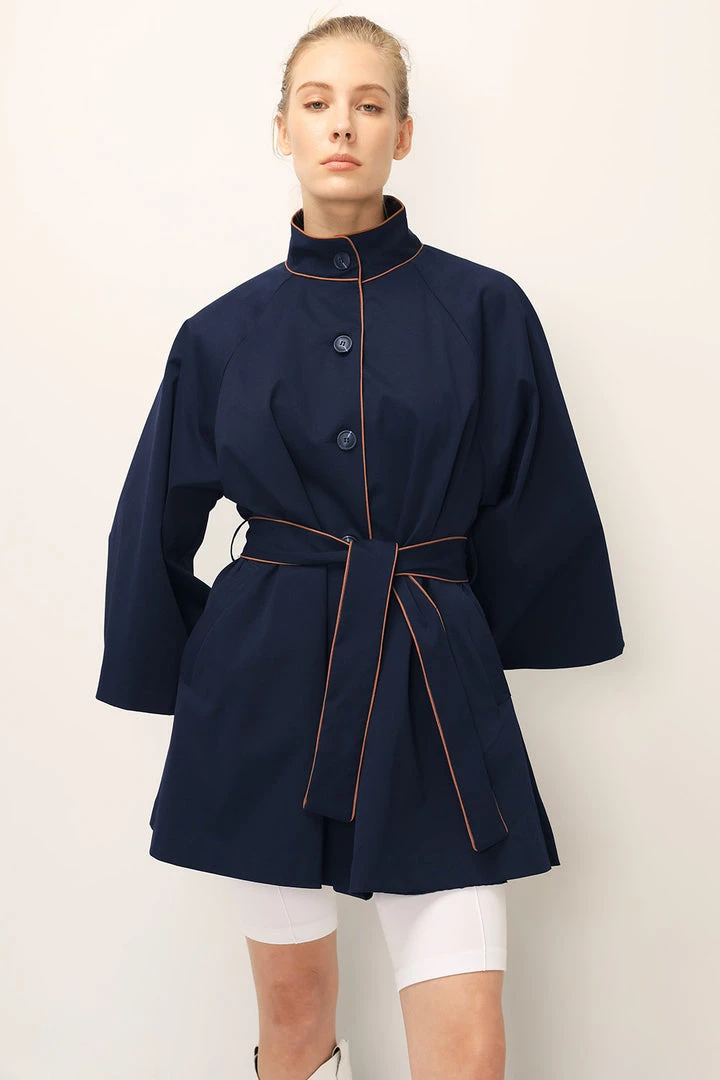 STORETS SALE CLOTHING Ophelia Contrast Trim Jacket W/Belt