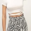 STORETS CLOTHING Ariyah Cropped Tie Waist Top
