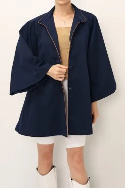 STORETS SALE CLOTHING Ophelia Contrast Trim Jacket W/Belt