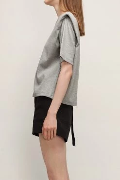 STORETS Aubrie Padded Shoulder T-shirt CLOTHING